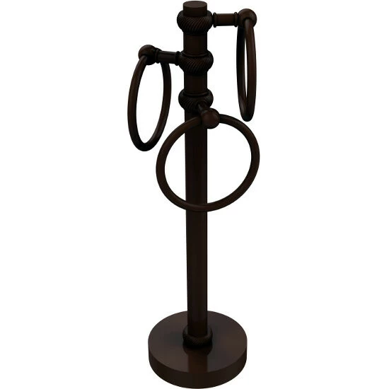 Allied Brass Mercury Collection 3-Swing Ring-Towel Holder 8 Allied Brass Mercury Collection 3-Swing Ring-Towel Holder - Image 8