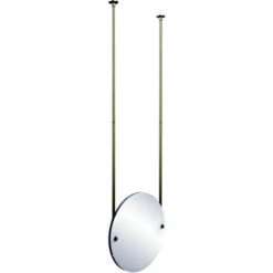 Allied Brass Round Frameless Ceiling Hung Mirror -Allied Brass Shop ai ch90 sbr s3