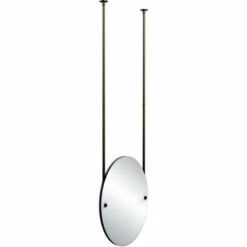 Allied Brass Oval Frameless Ceiling Hung Mirror -Allied Brass Shop ai ch91 pew s3