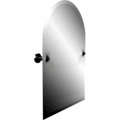 Allied Brass Dottingham Collection Frameless Beveled Edge Arch-Top Mirror -Allied Brass Shop ai dt94 sn s3