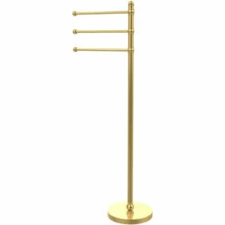 Allied Brass Towel Stand With Three Independently Swinging Arms -Allied Brass Shop ai glt3 pb s3