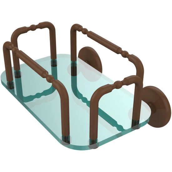 Allied Brass Skyline Collection Wall Mounted Glass And Metal Hand Towel Holder 6 Allied Brass Skyline Collection Wall Mounted Glass And Metal Hand Towel Holder - Image 6