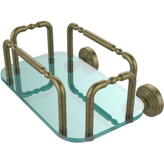 Allied Brass Skyline Collection Wall Mounted Glass And Metal Hand Towel Holder 5 Allied Brass Skyline Collection Wall Mounted Glass And Metal Hand Towel Holder - Image 5