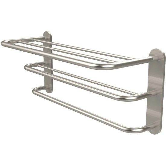 Allied Brass Hotel Collection 3-Tier Hotel Shelf W/Towel Rack 12 Allied Brass Hotel Collection 3-Tier Hotel Shelf W/Towel Rack - Image 12
