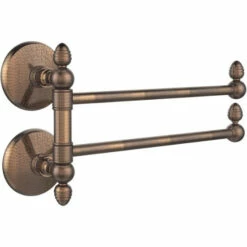 Allied Brass Monte Carlo Collection Double Arm Towel Rail With Independently Swinging Arms -Allied Brass Shop ai mcgtb2 vb s3