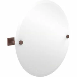 Montero Collection Contemporary Frameless Round Tilt Mirror With Beveled Edge By Allied Brass -Allied Brass Shop ai mt90 ca s3