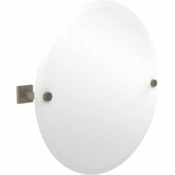 Montero Collection Contemporary Frameless Round Tilt Mirror With Beveled Edge By Allied Brass -Allied Brass Shop ai mt90 pew s3