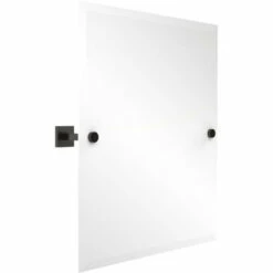 Montero Collection Contemporary Frameless Rectangular Tilt Mirror With Beveled Edge By Allied Brass -Allied Brass Shop ai mt92 orb s3