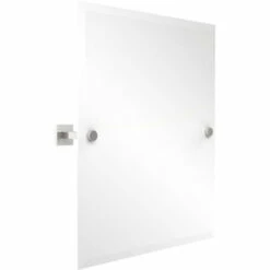 Montero Collection Contemporary Frameless Rectangular Tilt Mirror With Beveled Edge By Allied Brass -Allied Brass Shop ai mt92 pc s3