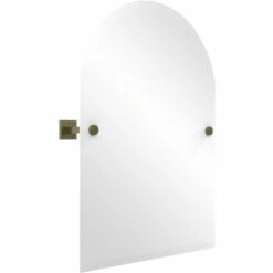 Montero Collection Contemporary Frameless Arched Top Tilt Mirror With Beveled Edge By Allied Brass -Allied Brass Shop ai mt94 abr s3