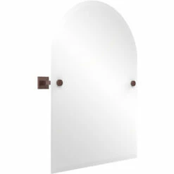 Montero Collection Contemporary Frameless Arched Top Tilt Mirror With Beveled Edge By Allied Brass -Allied Brass Shop ai mt94 ca s3