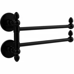 Prestige Skyline Collection 2 Swing Arm Towel Rail By Allied Brass -Allied Brass Shop ai p1000gtb2 bkm s3