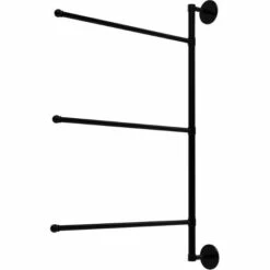 Prestige Skyline Collection 3 Swing Arm Vertical 28 Inch Towel Bar By Allied Brass -Allied Brass Shop ai p102731628 bkm s3