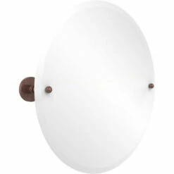 Prestige Skyline Collection Frameless Round Tilt Mirror With Beveled Edge By Allied Brass -Allied Brass Shop ai p1090 ca s3