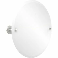 Prestige Skyline Collection Frameless Round Tilt Mirror With Beveled Edge By Allied Brass -Allied Brass Shop ai p1090 pc s3