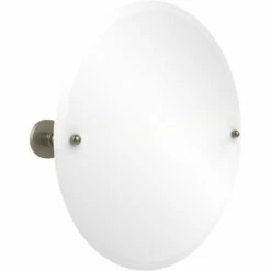 Prestige Skyline Collection Frameless Round Tilt Mirror With Beveled Edge By Allied Brass -Allied Brass Shop ai p1090 pew s3
