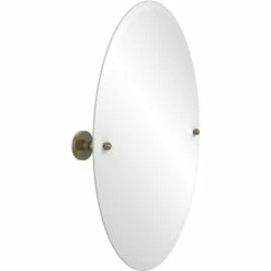 Prestige Skyline Collection Frameless Round Tilt Mirror With Beveled Edge By Allied Brass
