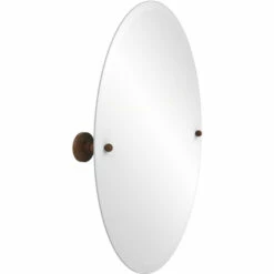 Prestige Skyline Collection Frameless Round Tilt Mirror With Beveled Edge By Allied Brass -Allied Brass Shop ai p1091 abz s3