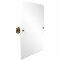 Prestige Skyline Collection Frameless Rectangular Tilt Mirror With Beveled Edge By Allied Brass -Allied Brass Shop ai p1092 bbr s3
