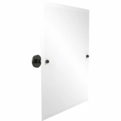 Prestige Skyline Collection Frameless Rectangular Tilt Mirror With Beveled Edge By Allied Brass -Allied Brass Shop ai p1092 orb s3