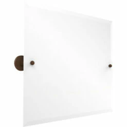 Prestige Skyline Collection Frameless Rectangular Tilt Mirror With Beveled Edge By Allied Brass -Allied Brass Shop ai p1093 abz s3