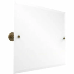 Prestige Skyline Collection Frameless Rectangular Tilt Mirror With Beveled Edge By Allied Brass -Allied Brass Shop ai p1093 bbr s3