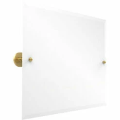 Prestige Skyline Collection Frameless Rectangular Tilt Mirror With Beveled Edge By Allied Brass -Allied Brass Shop ai p1093 pb s3