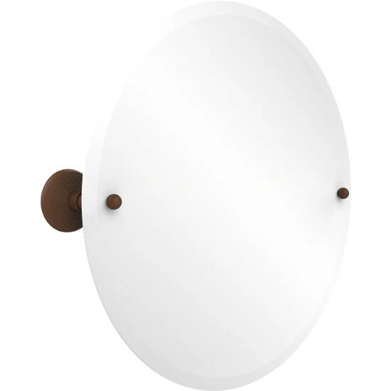 Prestige Monte Carlo Collection Frameless Round Tilt Mirror With Beveled Edge By Allied Brass 2 Prestige Monte Carlo Collection Frameless Round Tilt Mirror With Beveled Edge By Allied Brass - Image 2