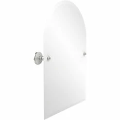 Prestige Monte Carlo Collection Frameless Arched Top Tilt Mirror With Beveled Edge By Allied Brass -Allied Brass Shop ai pmc94 pc s3