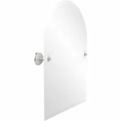 Prestige Monte Carlo Collection Frameless Arched Top Tilt Mirror With Beveled Edge By Allied Brass -Allied Brass Shop ai pmc94 sch s3
