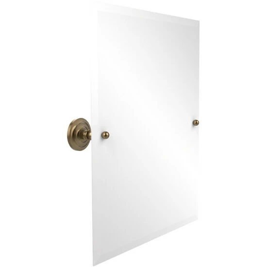 Prestige Que New Collection Frameless Rectangular Tilt Mirror With Beveled Edge By Allied Brass 4 Prestige Que New Collection Frameless Rectangular Tilt Mirror With Beveled Edge By Allied Brass - Image 4