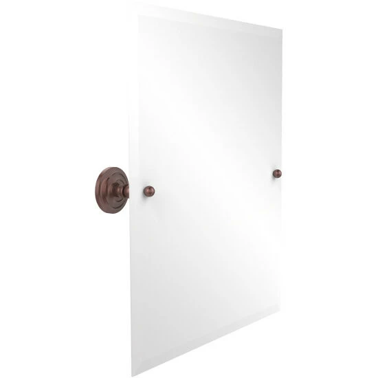 Prestige Que New Collection Frameless Rectangular Tilt Mirror With Beveled Edge By Allied Brass 8 Prestige Que New Collection Frameless Rectangular Tilt Mirror With Beveled Edge By Allied Brass - Image 8