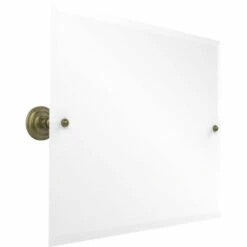 Prestige Que New Collection Frameless Rectangular Tilt Mirror With Beveled Edge By Allied Brass