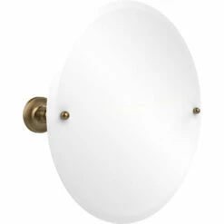 Prestige Regal Collection Frameless Round Tilt Mirror With Beveled Edge By Allied Brass -Allied Brass Shop ai pr90 bbr s3