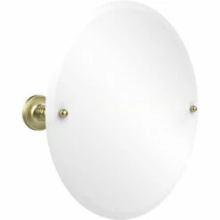 Prestige Regal Collection Frameless Round Tilt Mirror With Beveled Edge By Allied Brass -Allied Brass Shop ai pr90 sbr s3