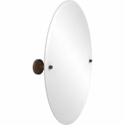 Prestige Regal Collection Frameless Round Tilt Mirror With Beveled Edge By Allied Brass -Allied Brass Shop ai pr91 abz s3