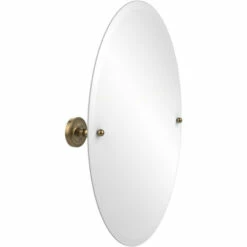 Prestige Regal Collection Frameless Round Tilt Mirror With Beveled Edge By Allied Brass -Allied Brass Shop ai pr91 bbr s3