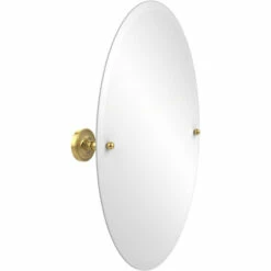 Prestige Regal Collection Frameless Round Tilt Mirror With Beveled Edge By Allied Brass -Allied Brass Shop ai pr91 pb s3