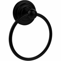 Allied Brass Que New Collection Towel Ring -Allied Brass Shop ai qn16 bkm s3