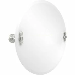 Retro Dot Collection Frameless Round Tilt Mirror With Beveled Edge By Allied Brass -Allied Brass Shop ai rd90 pc s3