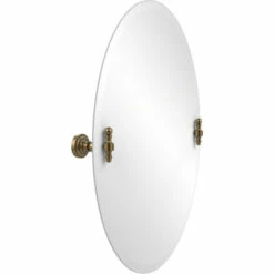Retro Dot Collection Frameless Round Tilt Mirror With Beveled Edge By Allied Brass -Allied Brass Shop ai rd91 bbr s3