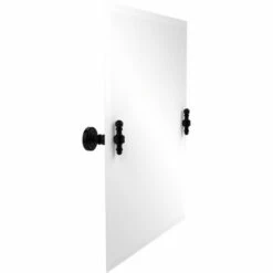 Retro Dot Collection Frameless Rectangular Tilt Mirror With Beveled Edge By Allied Brass -Allied Brass Shop ai rd92 bkm s3