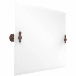 Retro Dot Collection Frameless Rectangular Tilt Mirror With Beveled Edge By Allied Brass -Allied Brass Shop ai rd93 ca s3