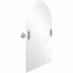 Retro Dot Collection Frameless Arched Top Tilt Mirror With Beveled Edge By Allied Brass -Allied Brass Shop ai rd94 sch s3