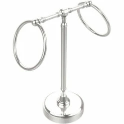 Allied Brass Retro-Dot Collection Guest Towel Holder With Two Rings -Allied Brass Shop ai rdm3 pc s3