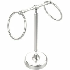 Allied Brass Retro-Dot Collection Guest Towel Holder With Two Rings -Allied Brass Shop ai rdm3 sch s3
