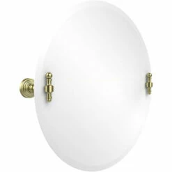 Retro Wave Collection Frameless Round Tilt Mirror With Beveled Edge By Allied Brass -Allied Brass Shop ai rw90 sbr s3