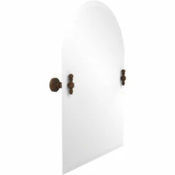 Retro Wave Collection Frameless Arched Top Tilt Mirror With Beveled Edge By Allied Brass