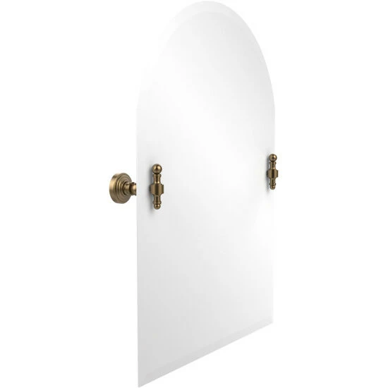 Retro Wave Collection Frameless Arched Top Tilt Mirror With Beveled Edge By Allied Brass 2 Retro Wave Collection Frameless Arched Top Tilt Mirror With Beveled Edge By Allied Brass - Image 2