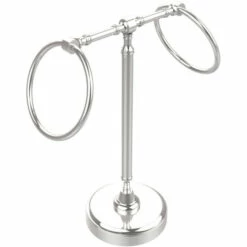 Allied Brass Retro-Wave Collection Guest Towel Holder With Two Rings 20 Allied Brass Retro-Wave Collection Guest Towel Holder With Two Rings -Allied Brass Shop ai rwm3 pc s3